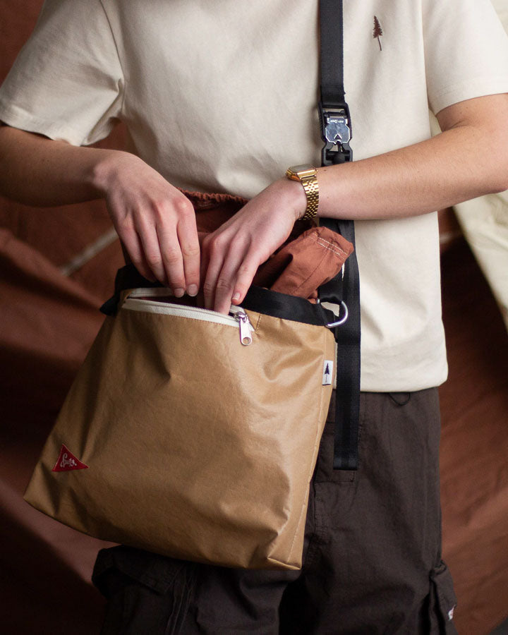 Sac à bandoulière TreeBag Spatz, marron fauve-beige