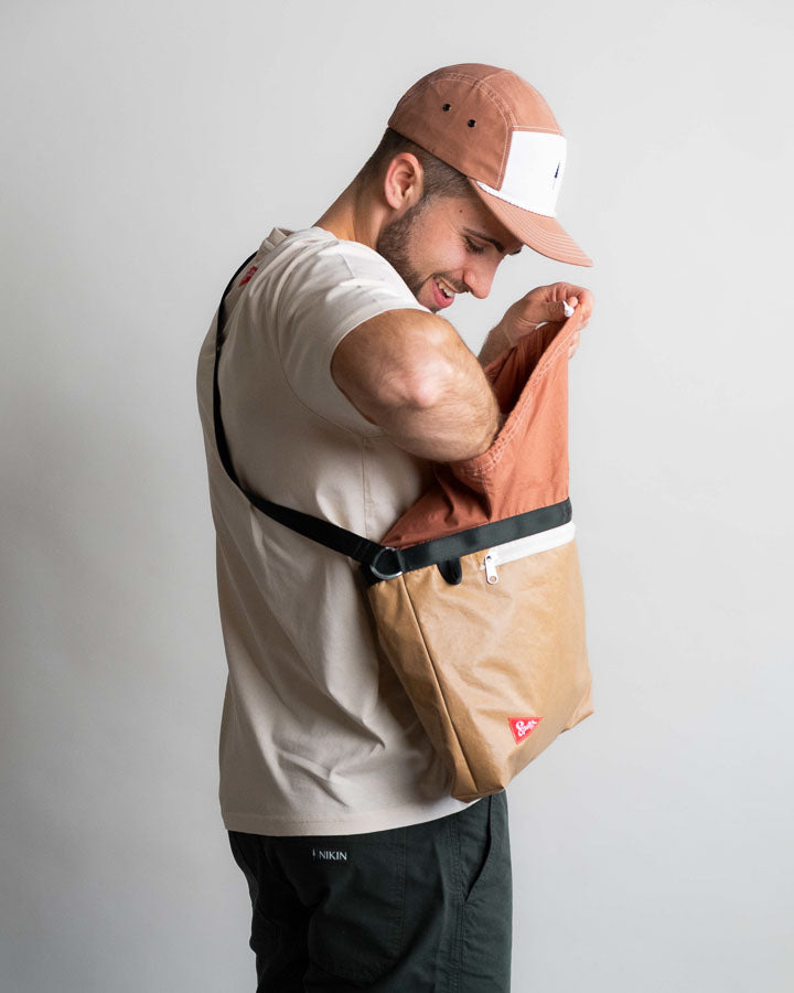 Sac à bandoulière TreeBag Spatz, marron fauve-beige