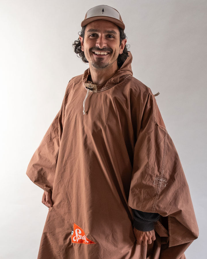 Poncho de bivouac Spatz, marron fauve