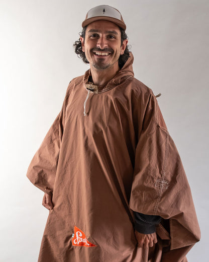Poncho de bivouac Spatz, marron fauve