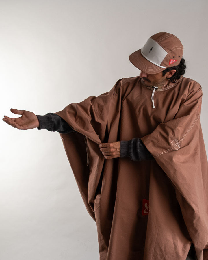 Poncho de bivouac Spatz, marron fauve