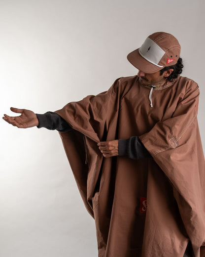 Poncho de bivouac Spatz, marron fauve