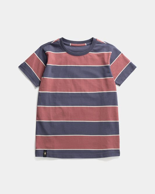 TreeShirt Striped Kids Dark Ink-Blush