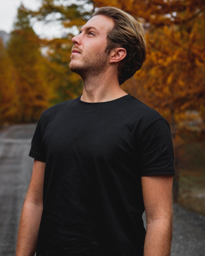 TreeShirt Plain Black - TSHIRT - NIKIN