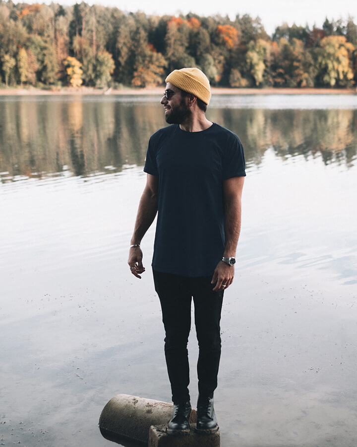 TreeShirt Plain Dark Navy - TSHIRT - NIKIN