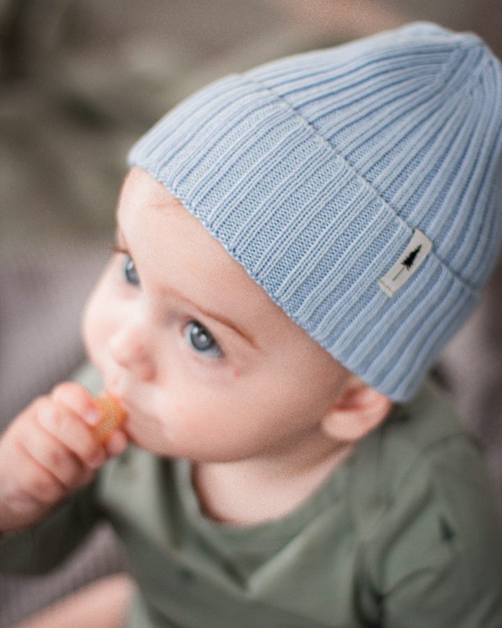 Treeanie Ribbed Baby Light Blue - BEANIE - NIKIN