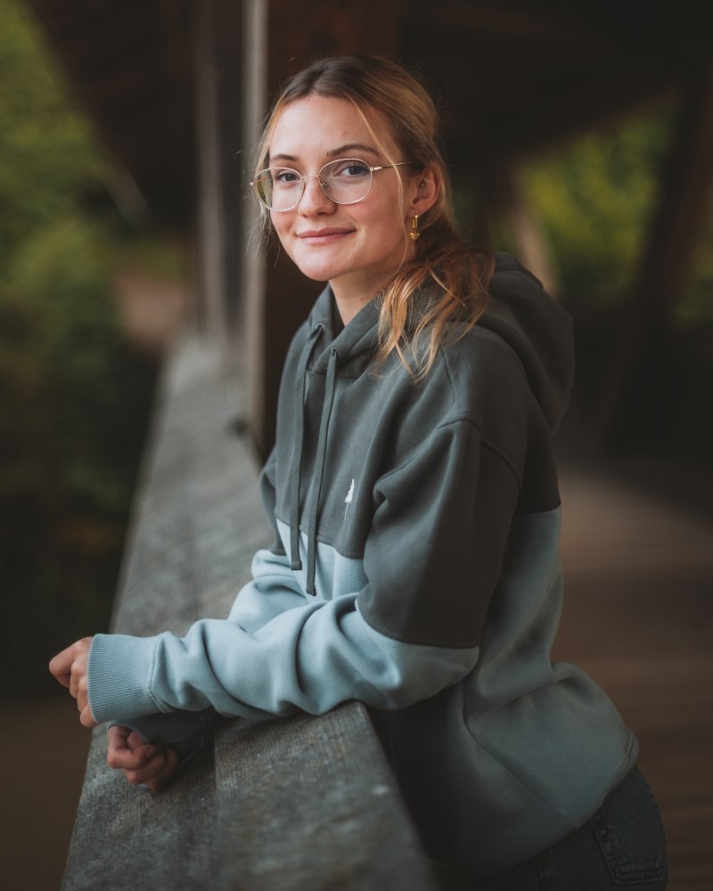 TreeHoodie Colorblock Anthracite-Elemental Blue - HOODIE - NIKIN