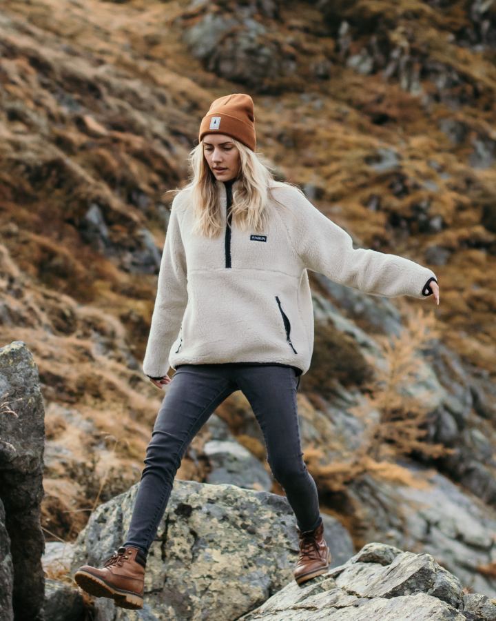 TreeFleece Pullover Teddy Women Chalk - PULLOVER - NIKIN