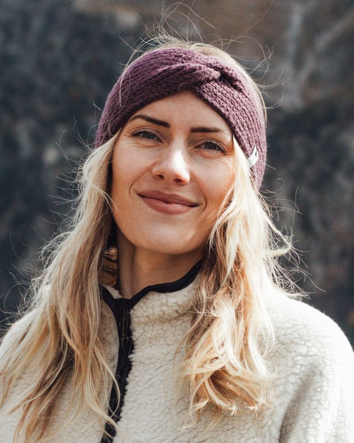 TreeHeadband Knitted Twist Cosy Dusted Grape - HEADBAND - NIKIN