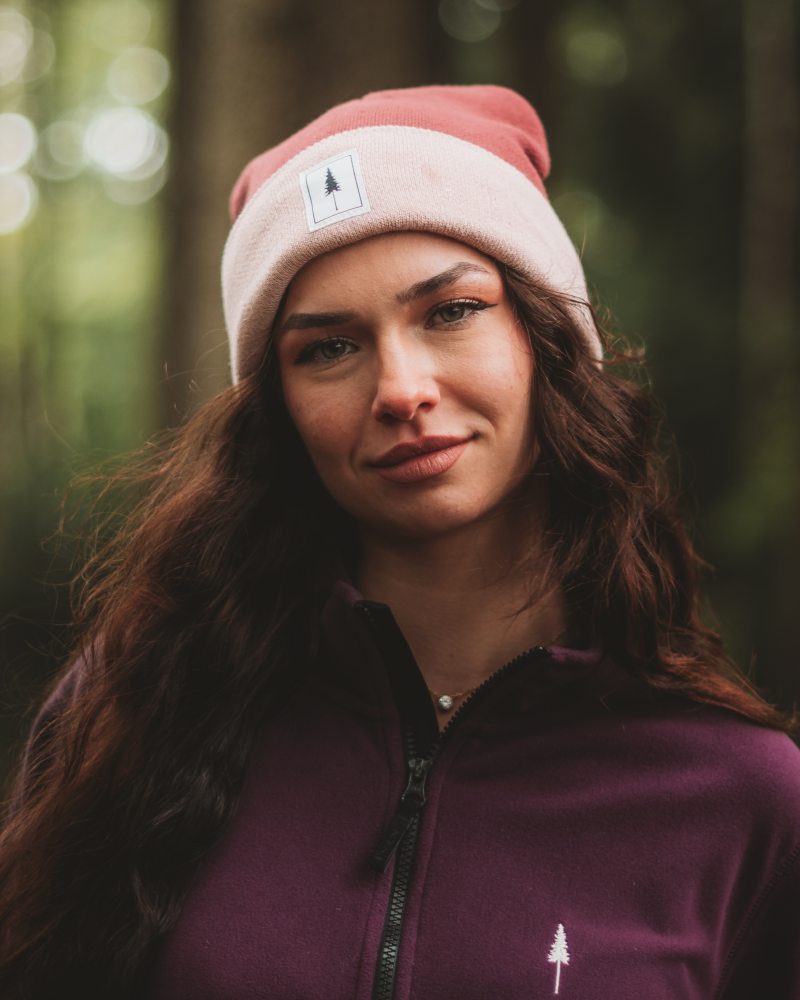 Treeanie Classic Colorblock Blush-Italian Clay - BEANIE - NIKIN