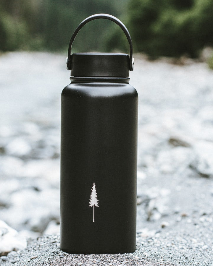 TreeBottle Outdoor 1L personnalisée (petit texte) Noir