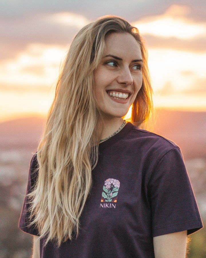 TreeShirt Femme Connected By Nature Deep Purple