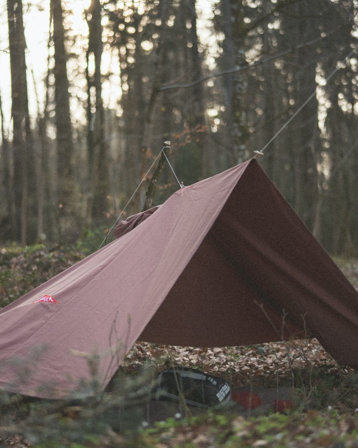 Poncho de bivouac Spatz, marron fauve