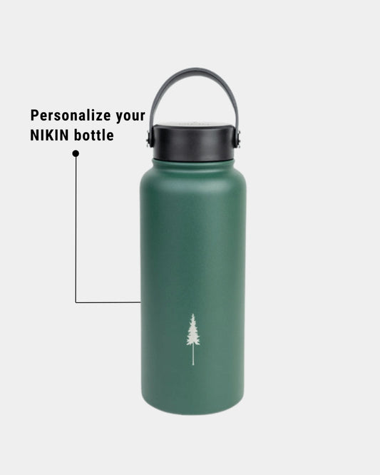 TreeBottle Carry 1L Personalisiert (small text) Juniper