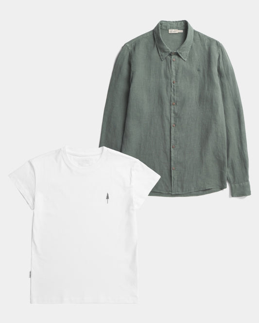 TreePlanter Chemise Lin & TreeShirt Femme