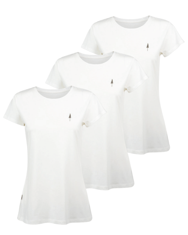 TreeShirt Femme Blanc 3-Pack