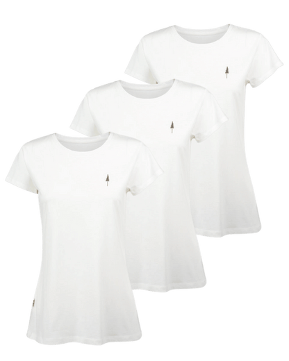 TreeShirt Women White 3-Pack