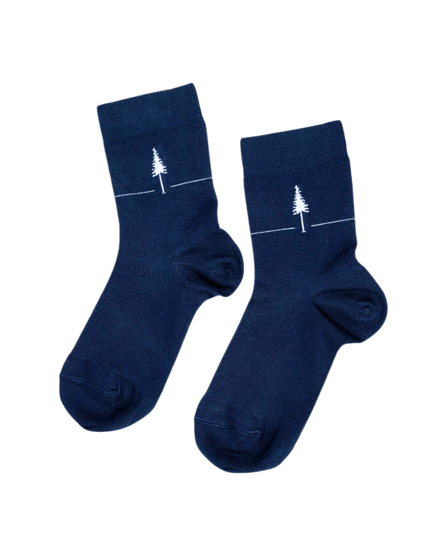 TreeSocks Standard Single Navy