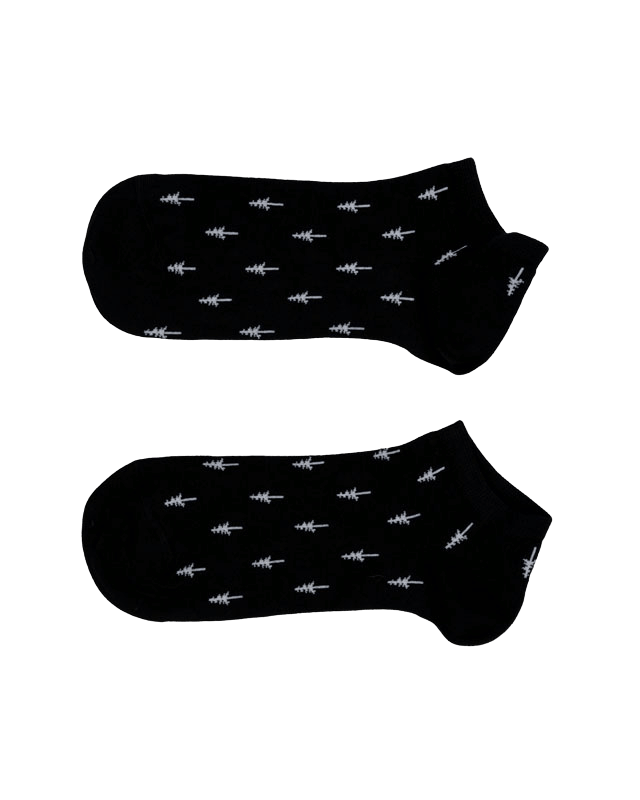 TreeSocks Short Allover Black