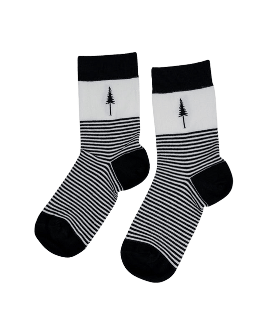 TreeSocks Standard Stripes Black - SOCKS - NIKIN