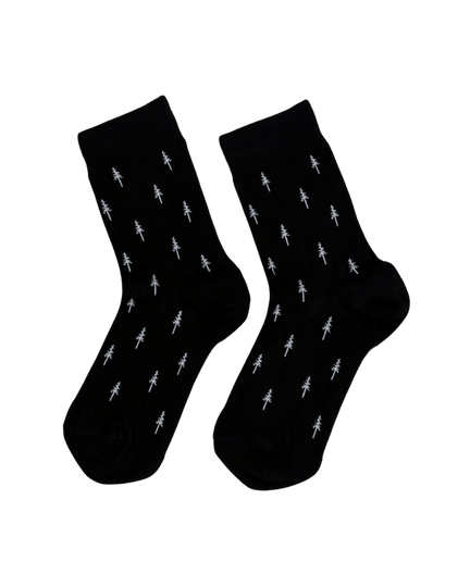 TreeSocks Standard Allover Black - CHAUSSURES - NIKIN