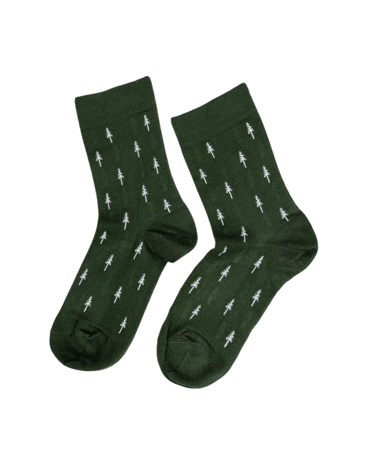 TreeSocks Standard Allover Green - SOCKS - NIKIN