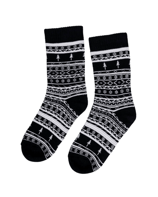 TreeSocks Cosy Norwegian Black - SOCKS - NIKIN