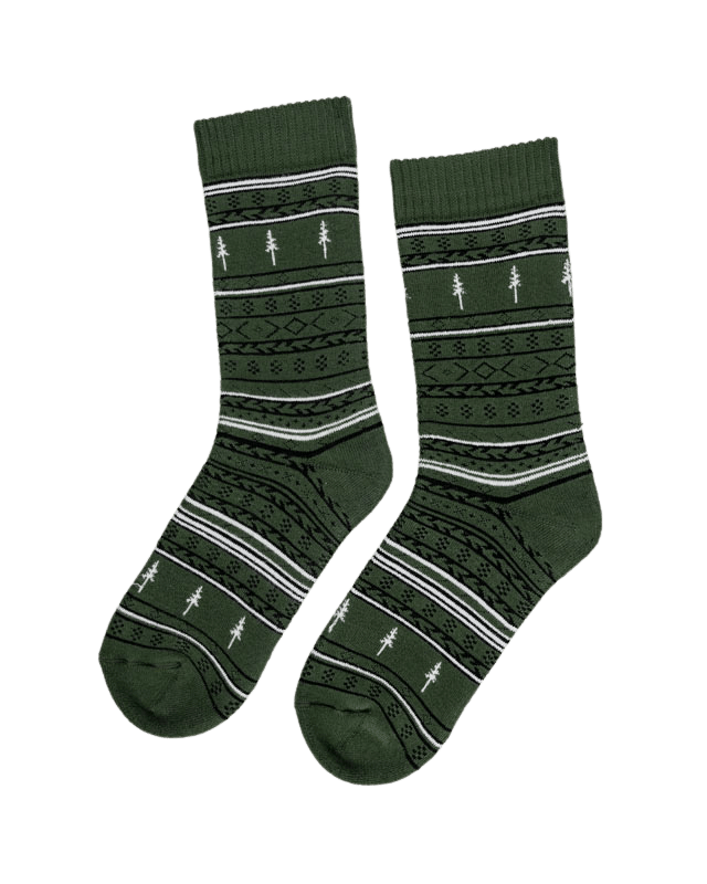 TreeSocks Cosy Norwegian Green