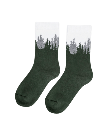 TreeSocks Cosy Double Forest Green - SOCKS - NIKIN
