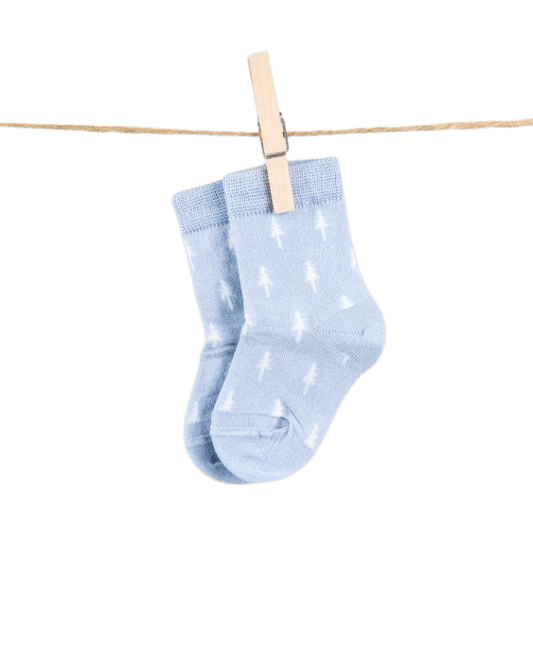 TreeSocks Kids Allover Light Blue - SOCKS - NIKIN