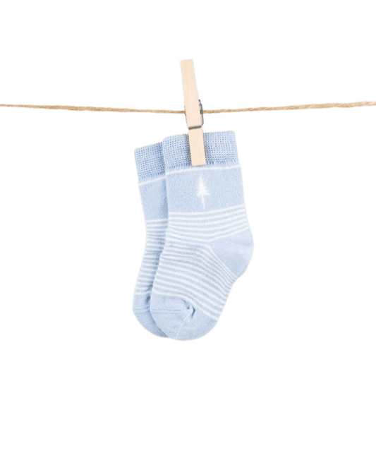 TreeSocks Kids Stripes Light Blue - SOCKS - NIKIN