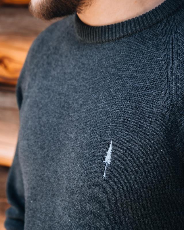TreePull Cosy Anthracite Mel - PULLOVER - NIKIN