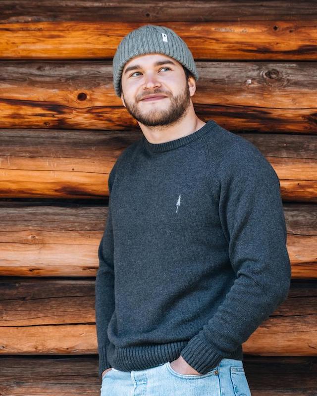 TreePull Cosy Anthracite Mel - PULLOVER - NIKIN