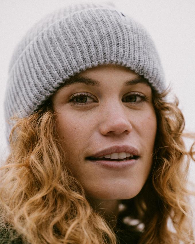 Treeanie Ribbed Cosy Cool Grey Mel - BEANIE - NIKIN