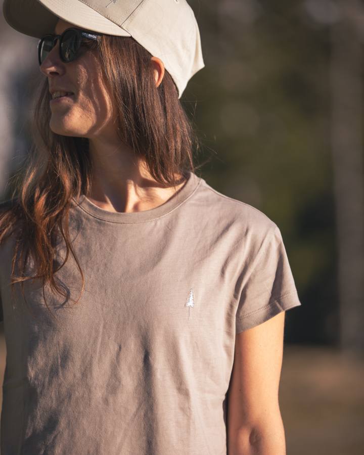 TreeShirt Women Taupe - TSHIRT - NIKIN