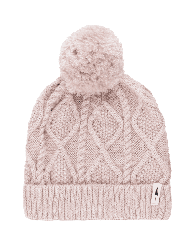 Treeanie Cable Knit PomPom - Italian Clay - BEANIE - NIKIN