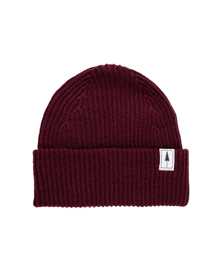 Treeanie Ribbed Bordeaux - BEANIE - NIKIN