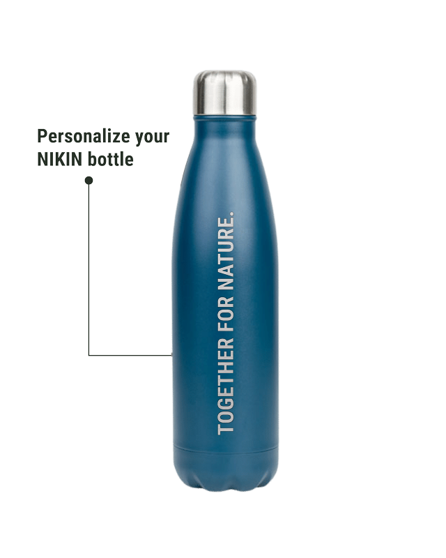 TreeBottle Personalized 500ml (big text) Marine Teal