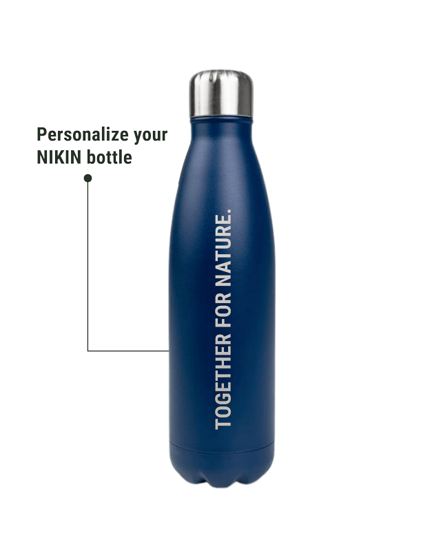 TreeBottle Personalized (big text) Navy - BOTTLE - NIKIN