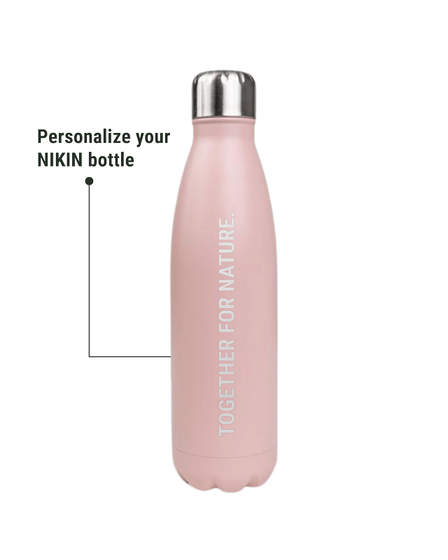 TreeBottle Personnalisé (big text) Rose - BOTTLE - NIKIN