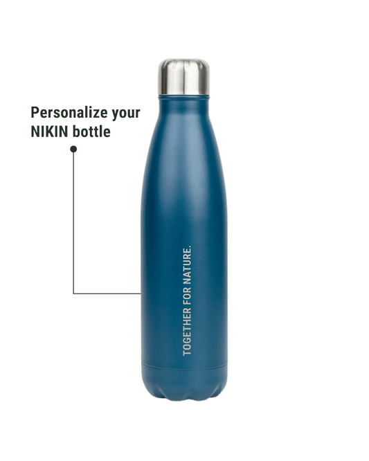 TreeBottle Personnalisé 500ml (petit texte) Marine Teal