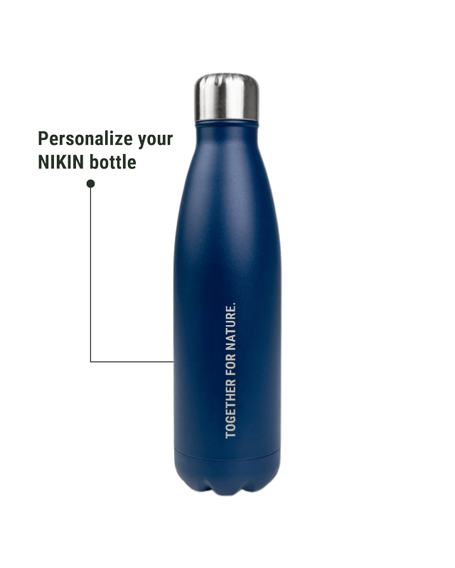 TreeBottle Personalized (small text) Navy - BOTTLE - NIKIN