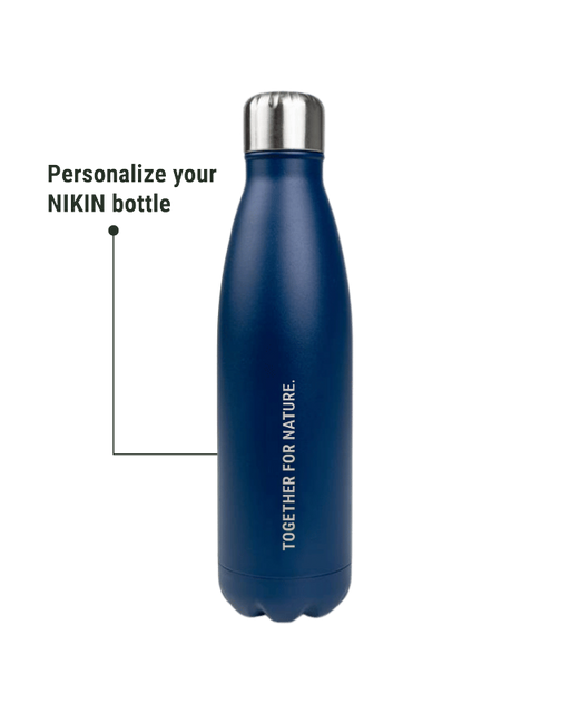 TreeBottle Personalized (small text) Navy - BOTTLE - NIKIN