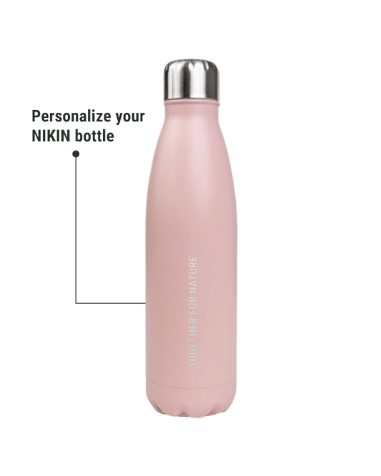 TreeBottle Personnalisé 500ml (petit texte) Rose