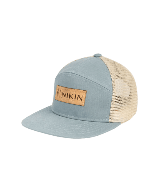 TreeCap 7Panel Trucker NIKIN Cork - Bleu Élémentaire - CAP - NIKIN