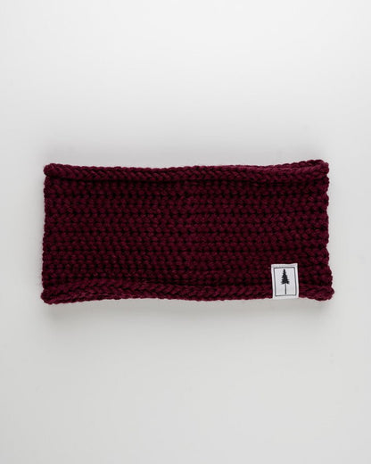 TreeHeadband Knitted Fleece - Bordeaux - HEADBAND - NIKIN