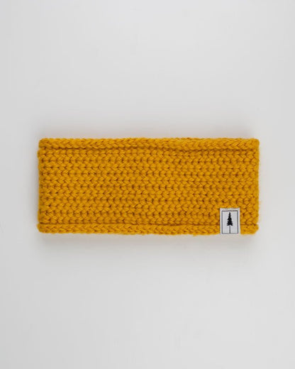 TreeHeadband Knitted Fleece - Mustard - HEADBAND - NIKIN