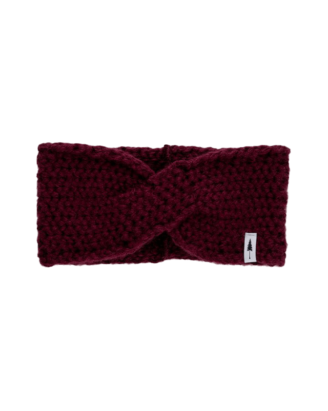 TreeHeadband Knitted Twist Bordeaux