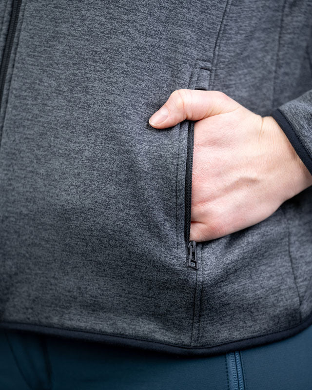 TreeJacket Fleece Outdoor Women - Anthracite Mel - JACKET - NIKIN