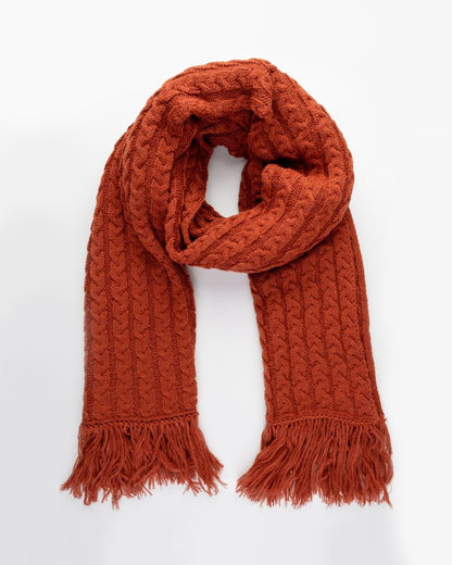 TreeScarf Knitted - Rust - SCARF - NIKIN